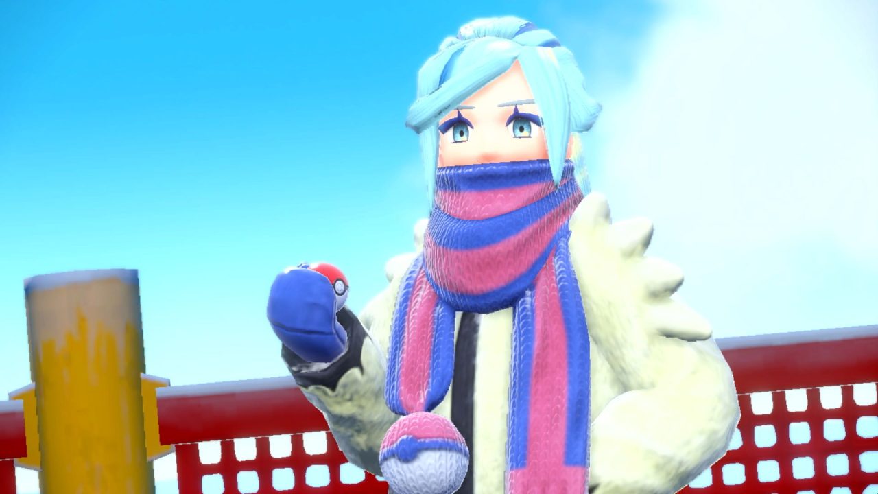 Pokémon Scarlet and Violet screenshot featuring Grusha