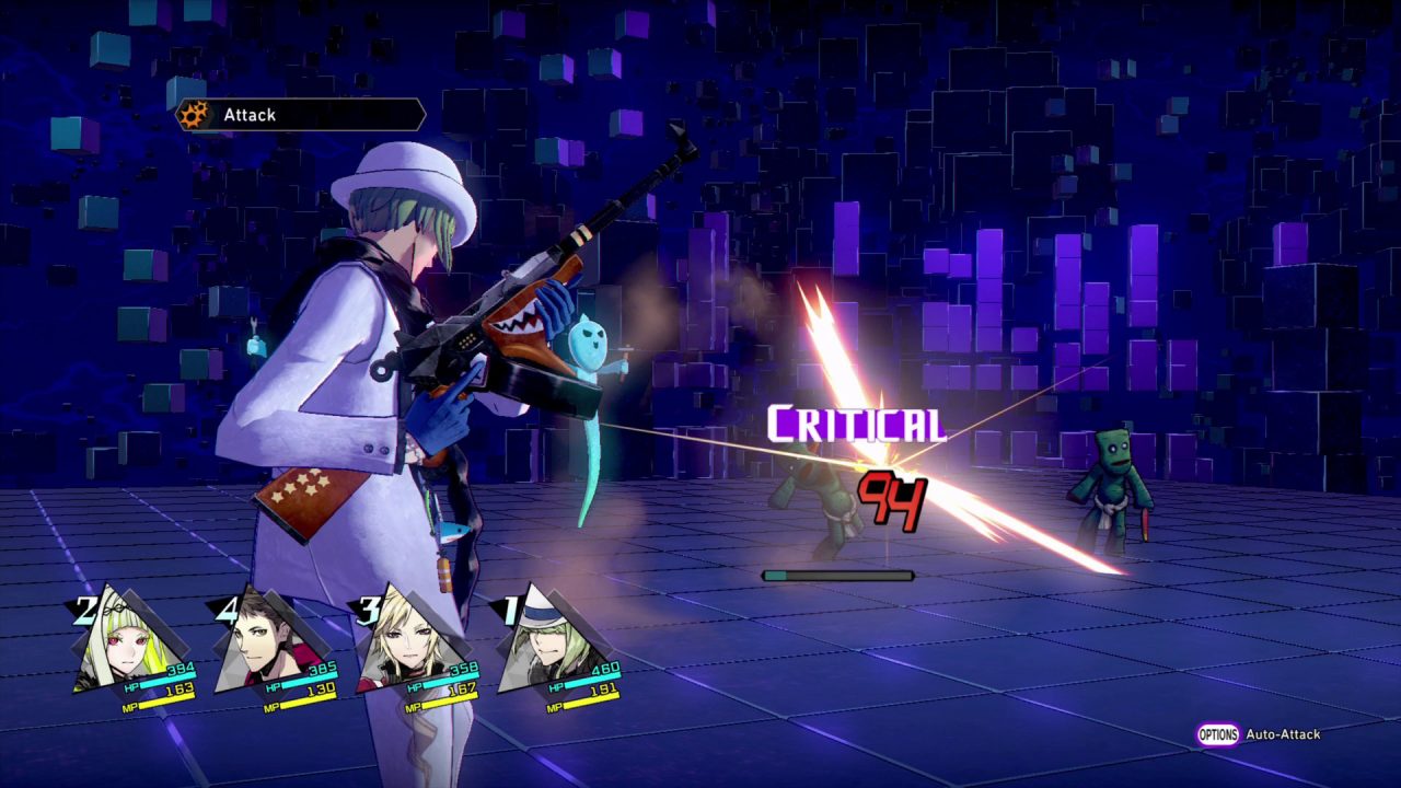 A Screenshot From Soul Hackers 2 Featuring Characters In Battle