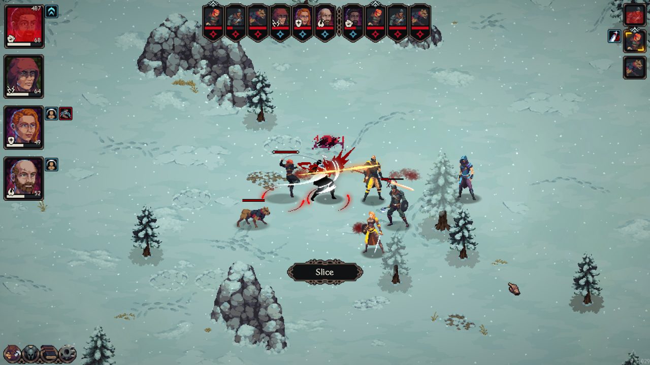 A screenshot of a battle from The Iron Oath.