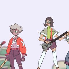 The cast of Infinite Guitars.