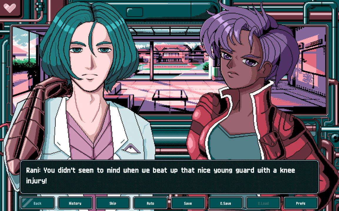 A dialogue screenshot of Norbert and Rani from Vengeful Heart.