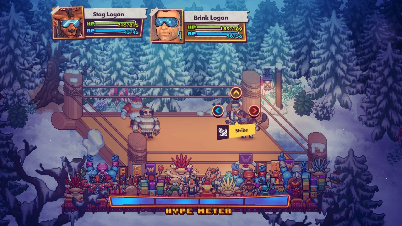 Screenshot of WrestleQuest, one of several RPGs coming this week