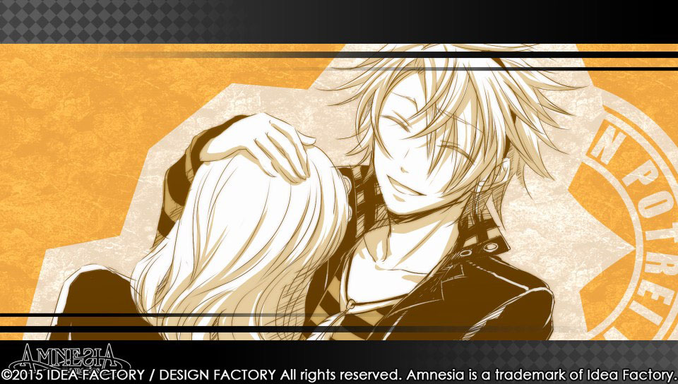 Amnesia: Memories screenshot of Toma patting the protagonist's head.