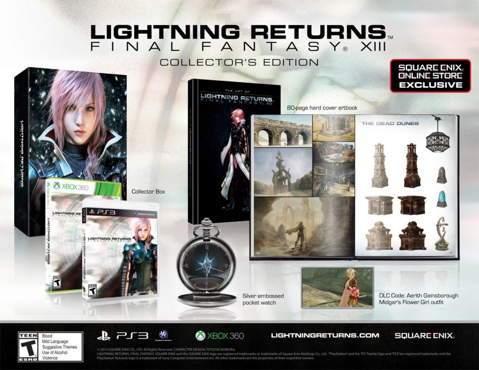 Lightning Returns Final Fantasy XIII Cover Art US Collectors Edition