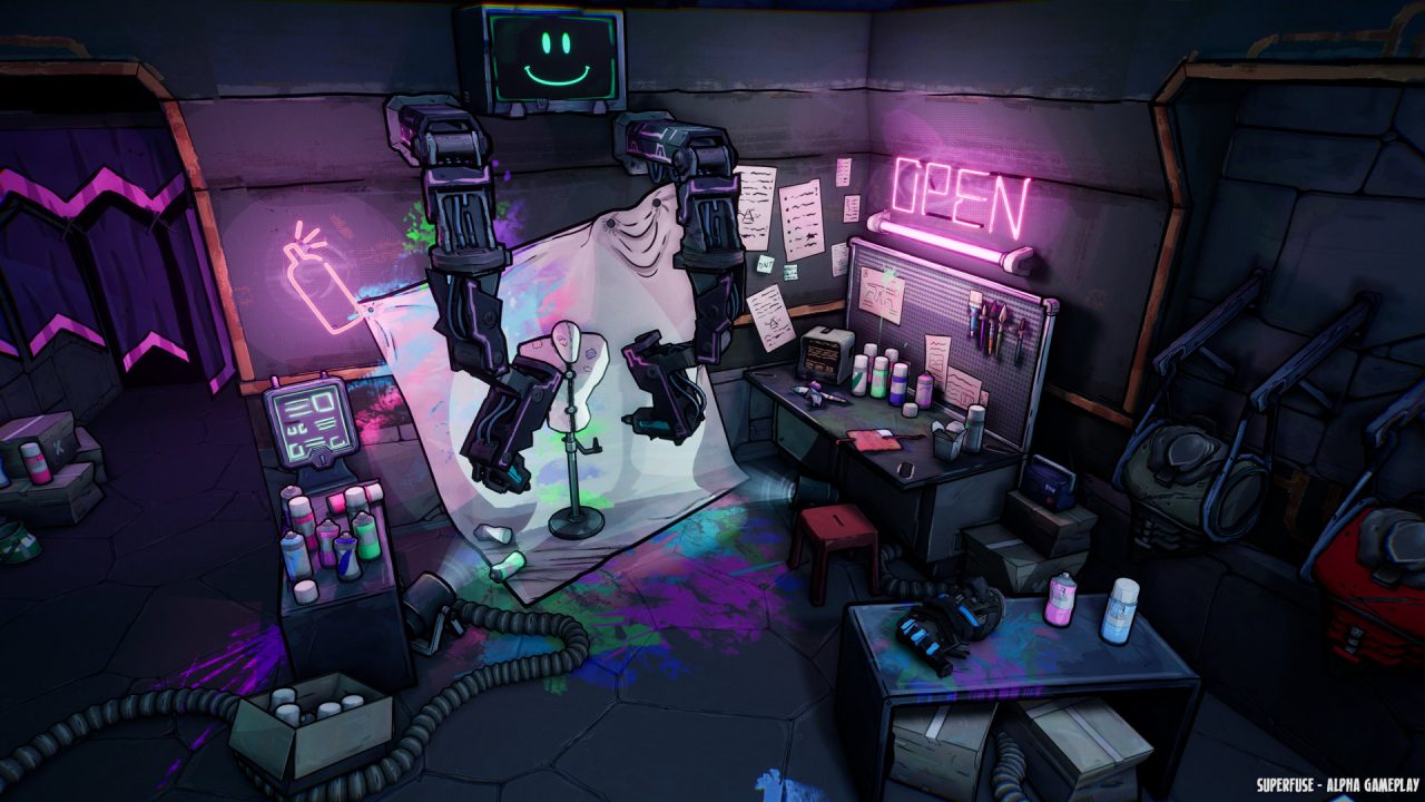 Screenshot of Superfuse, one of several RPGs coming this week