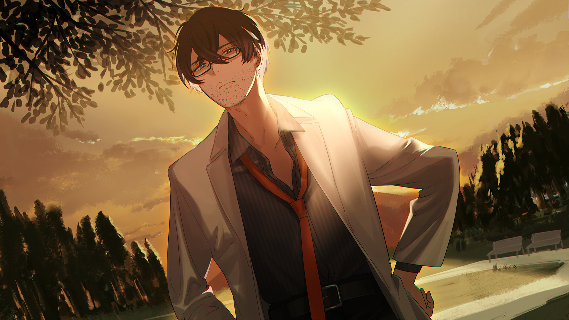 Corpse Factory Screenshot of A Man in a Lab Coat and Tie