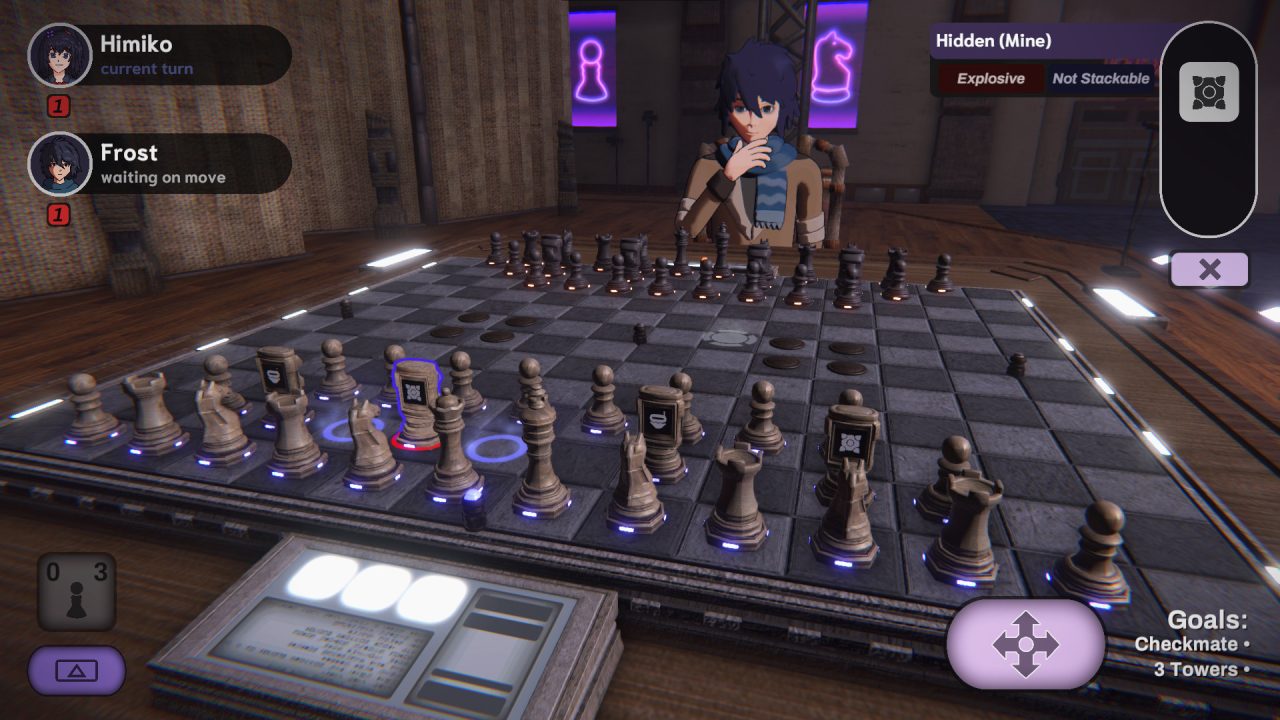 Shinogi Chess Club Screenshoft of Two Characters Playing Shinogi Chess In A Club-Like Environment