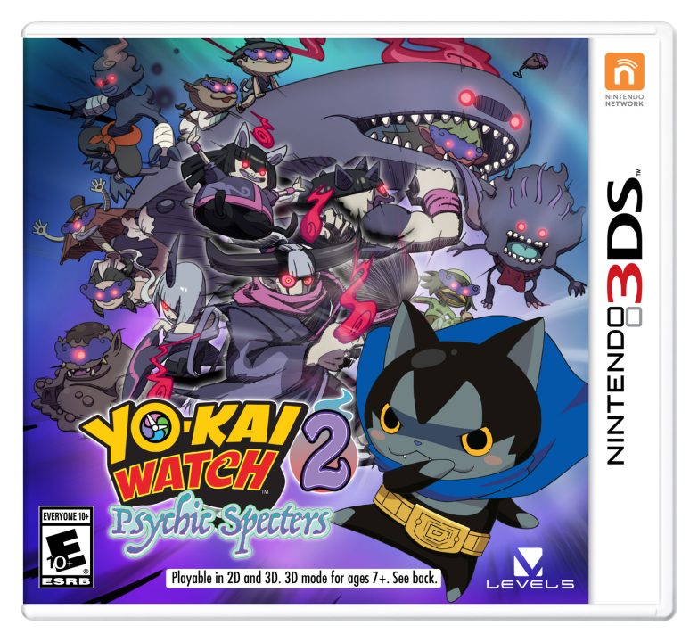 Yo kai Watch 2 Psychic Specters Cover Art US