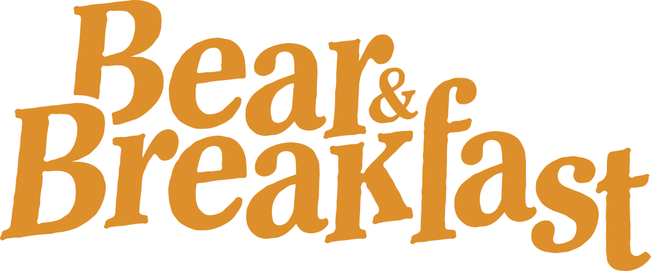 Bear and Breakfast Logo Simple One Color