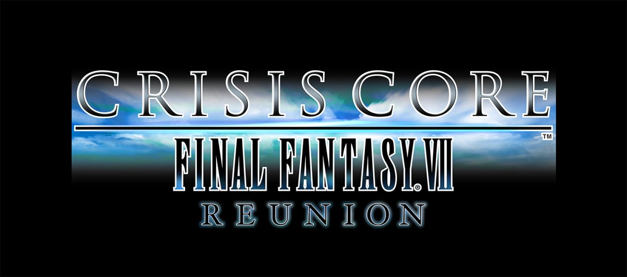Crisis Core Final Fantasy VII Reunion Logo on Black