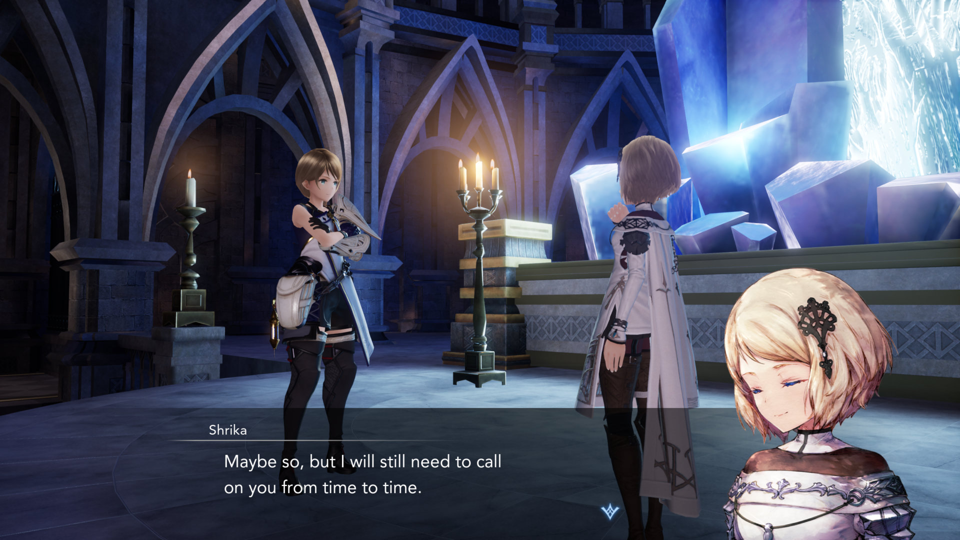 Harvestella Screenshot of character dialogue 
