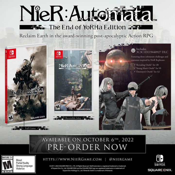 NieR Automata The End of YoRHa Edition Cover Art Switch Physical