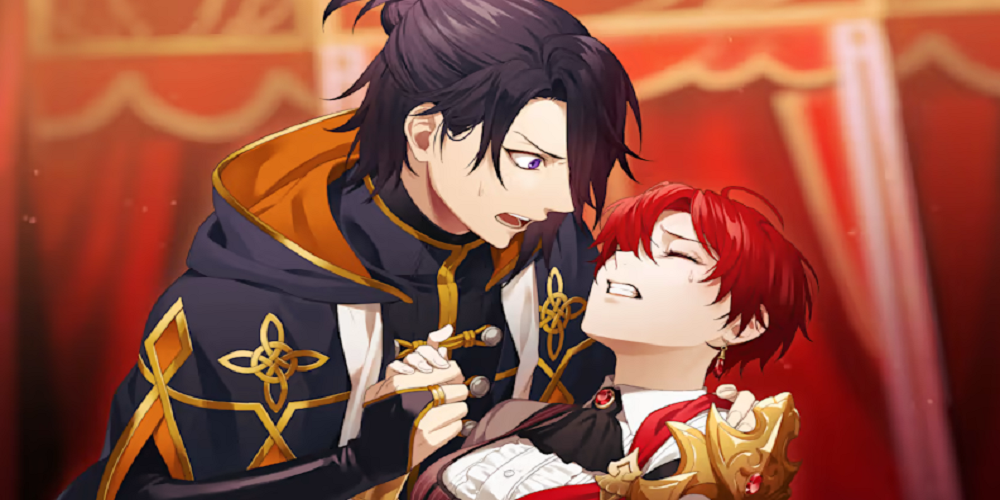 even if TEMPEST Screenshot of A Male Character Embracing The Protagonist