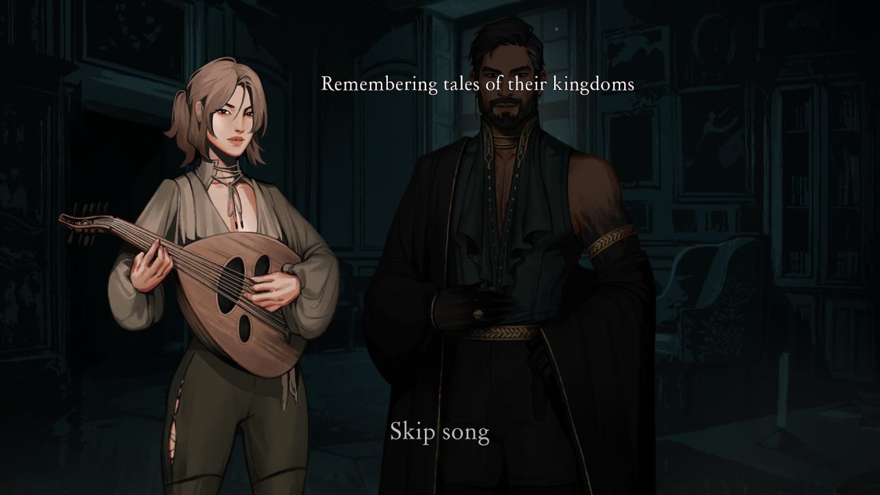 A song performance screenshot from Ballads at Midnight.