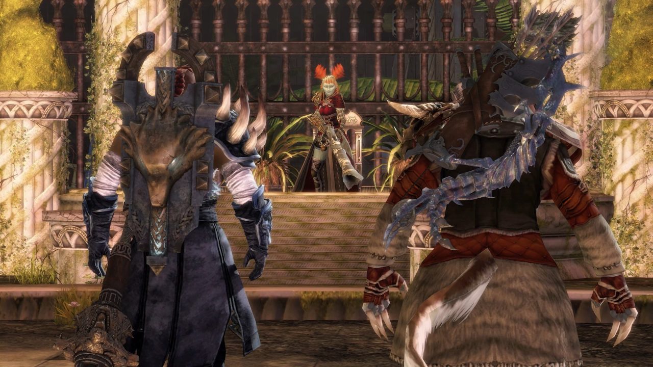 Three characters face each other in Clockwork Chaos