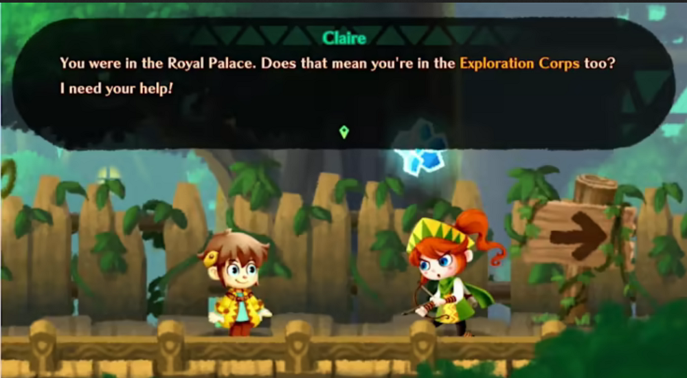 Worth Life Screenshot of Two Characters Interacting In Front of A Fence