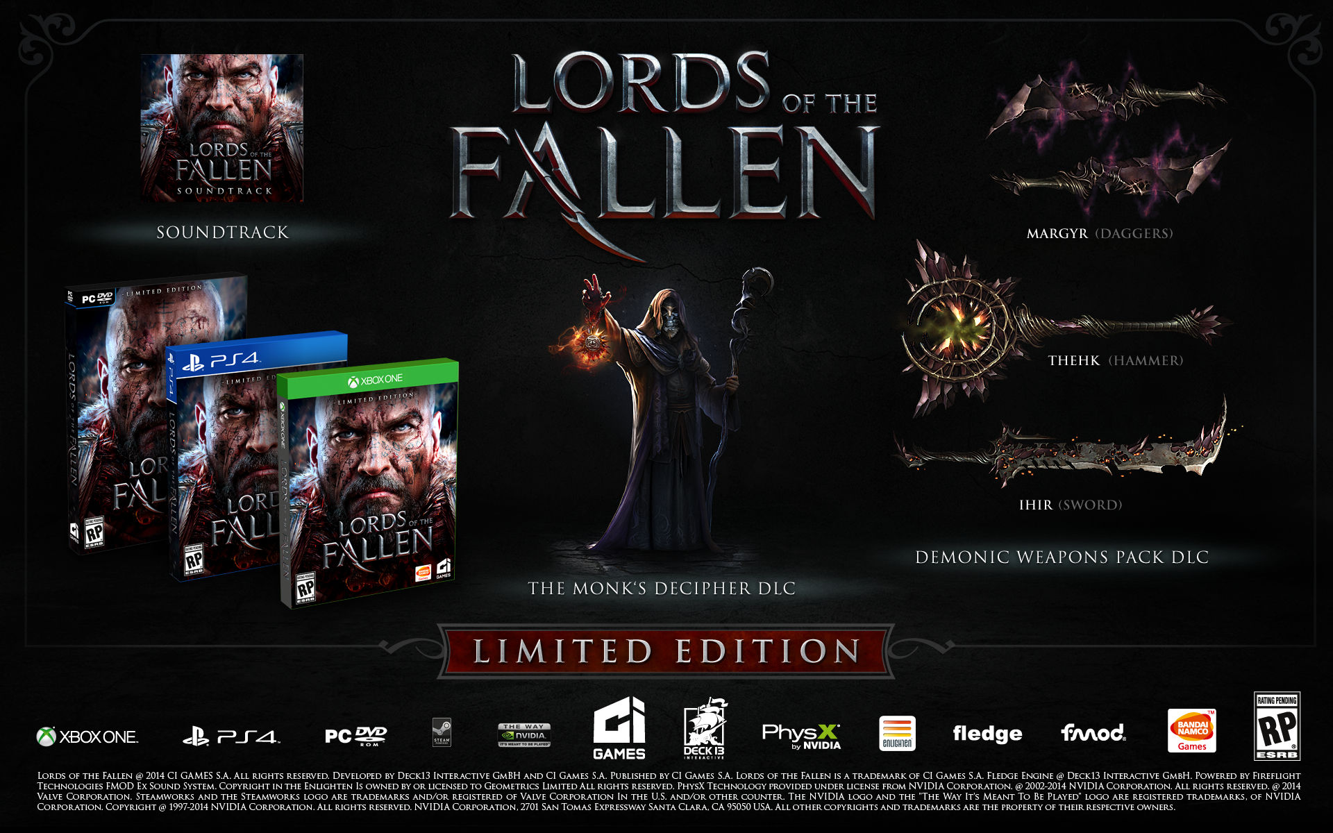 Lords of the Fallen Cover Art Limited Edition