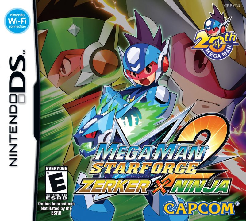 Mega Man Star Force 2 Cover Art US Zerker X Ninja