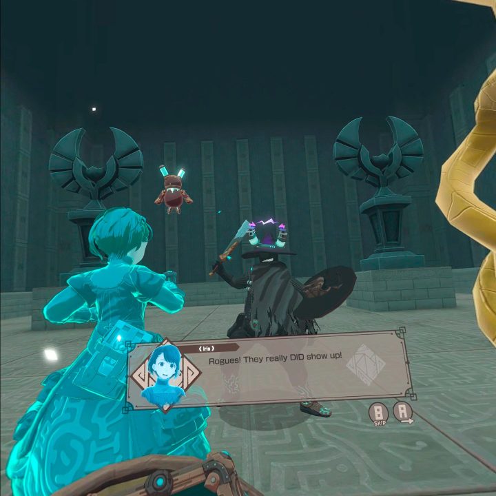 A boss fight in RuinsMagus.