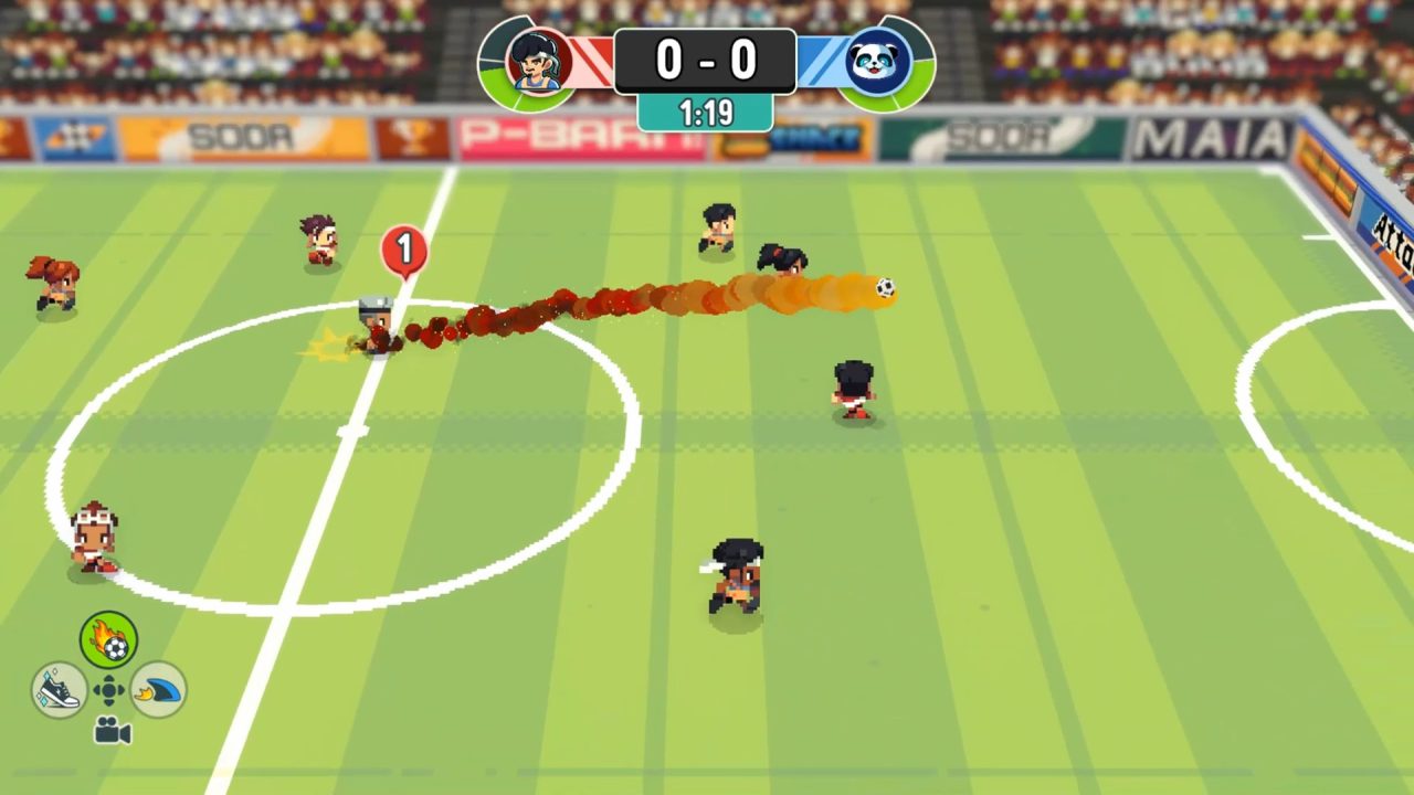 Screenshot of soccer match in Soccer Story, one of several RPGs coming this week