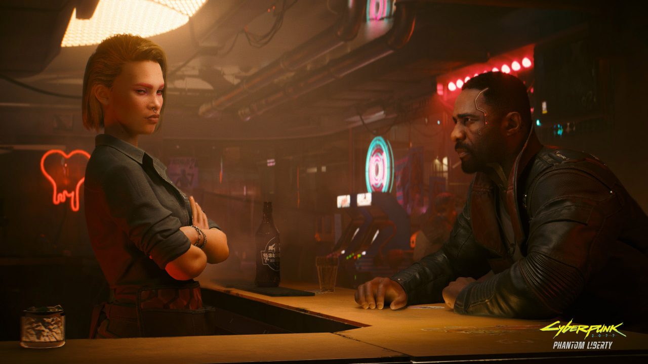 Federal agents Solomon Reed and Alex chat at a bar. 