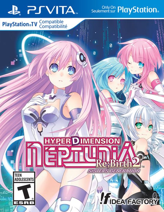 Hyperdimension Neptunia ReBirth 2 Sisters Generation Cover Art US PS Vita