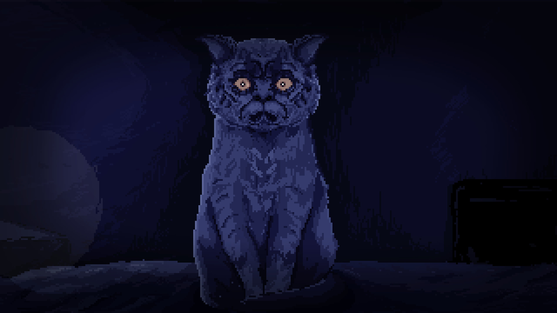 Screenshot of a cat in The Excavation of Hob's Barrow