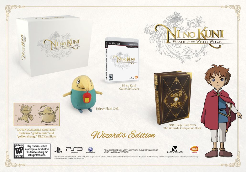Ni no Kuni Wrath of the White Witch Cover Art US PS3 Limited Edition 001