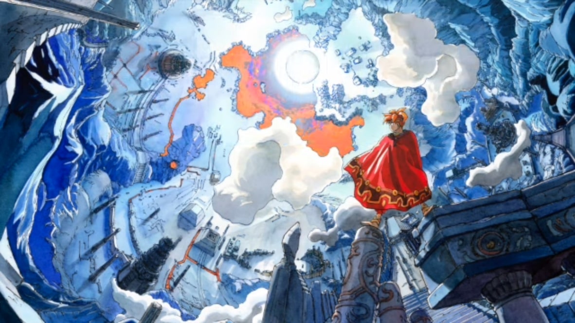 A screenshot of the 27th anniversary video made by the artists of Terranigma