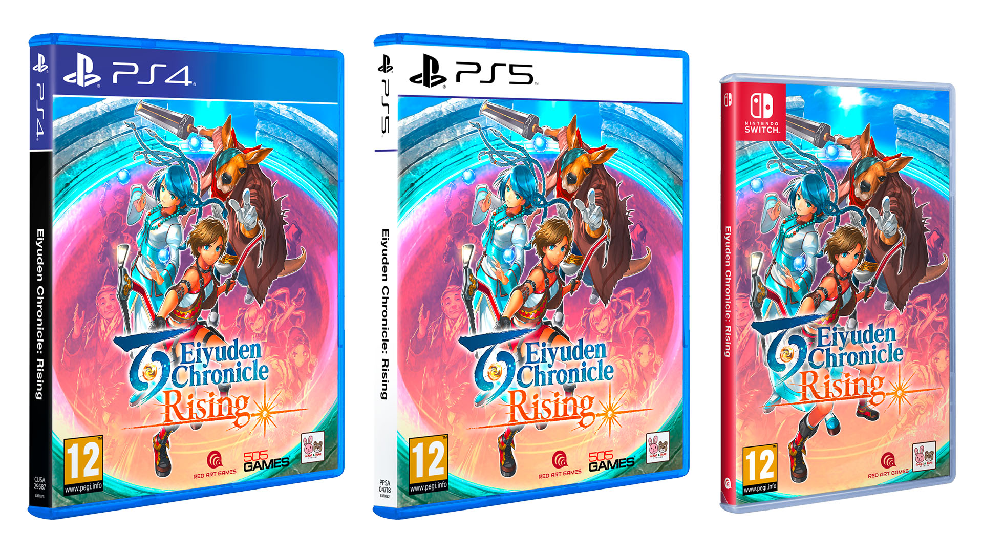 Eiyuden Chronicle: Rising +Cards PS4 Red Art Games New RPG  (EN-ES-FR-IT-DE-PT)