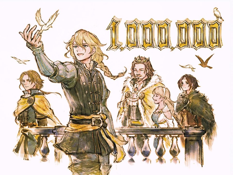 Triangle Strategy 1 million copies sold artwork