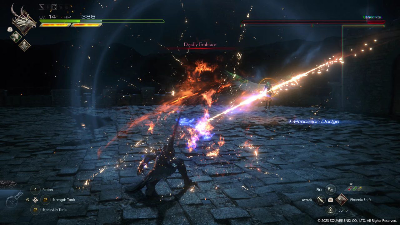 Final Fantasy XVI Battle Screenshot