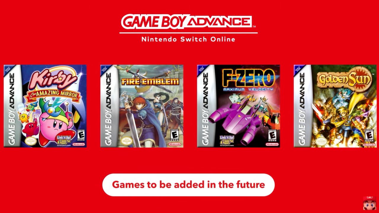 Upcoming Game Boy Advance games for Nintendo Switch: Kirby, Fire Emblem, F-Zero, Golden Sun