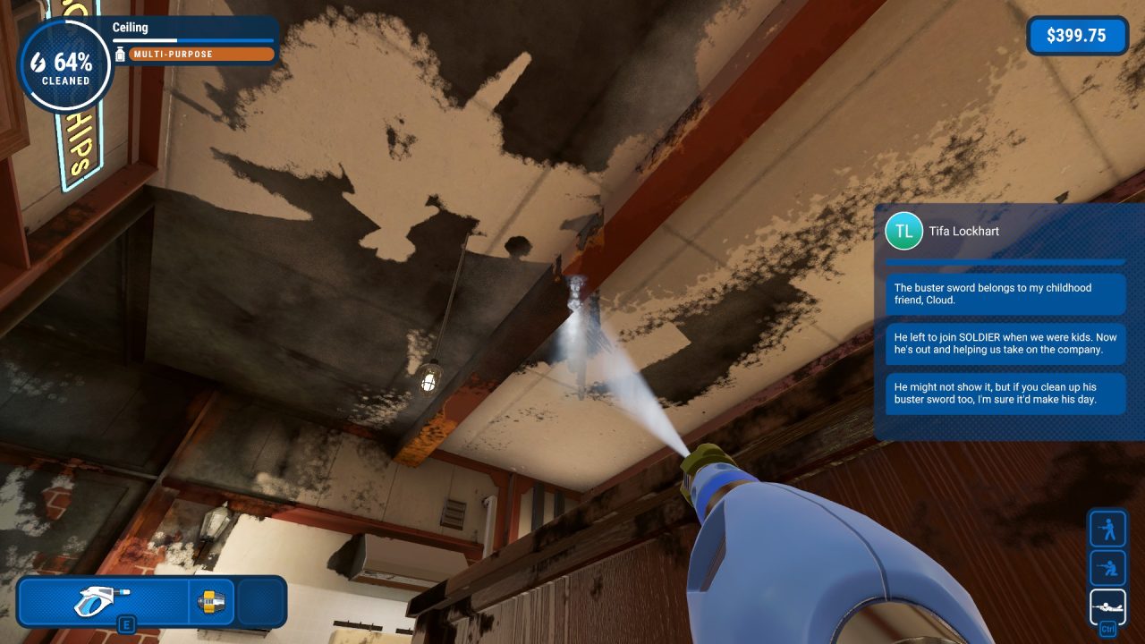 PowerWash Simulator Midgar Special Pack Screenshot cleaning Seventh Heaven's ceiling