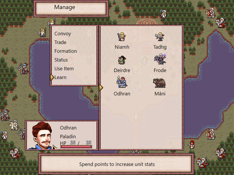You can use the Learn mechanic to boost specific character stats in Walk with the Living II.