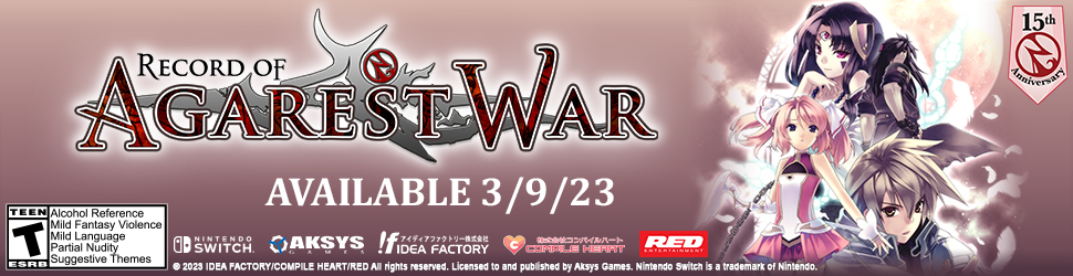 Record of Agarest War Aksys Banner Advertisement