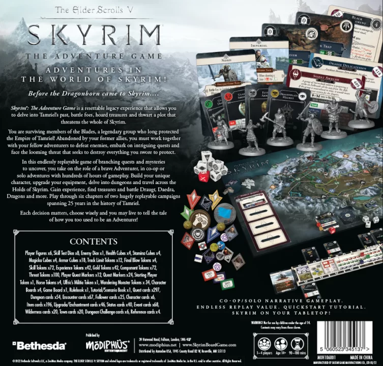 The Elder Scrolls V Skyrim Adventure Board Game Box 2