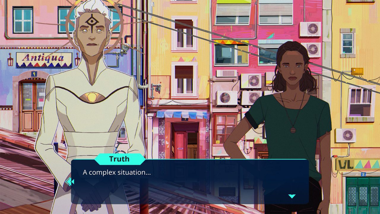 Truth and Polly discuss "a complex situation" in Harmony: The Fall of Reverie.