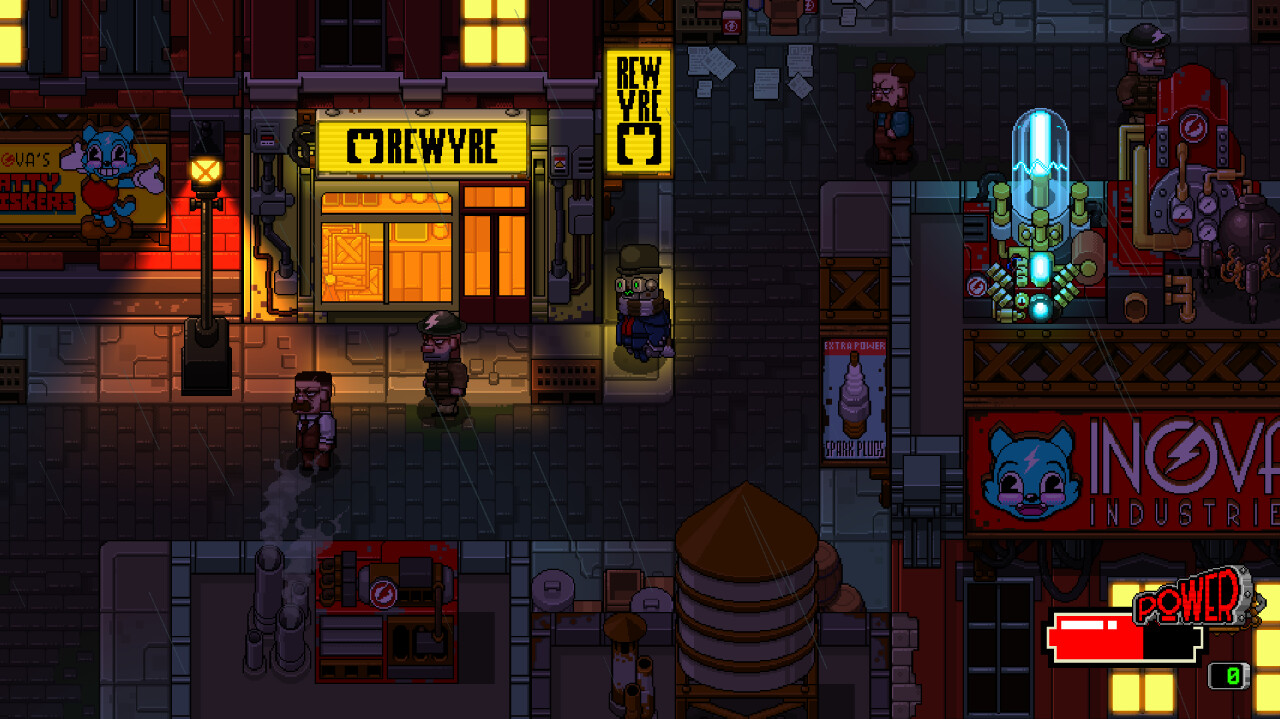 Tales from Centropolis screenshot - Robot character exploring the city.