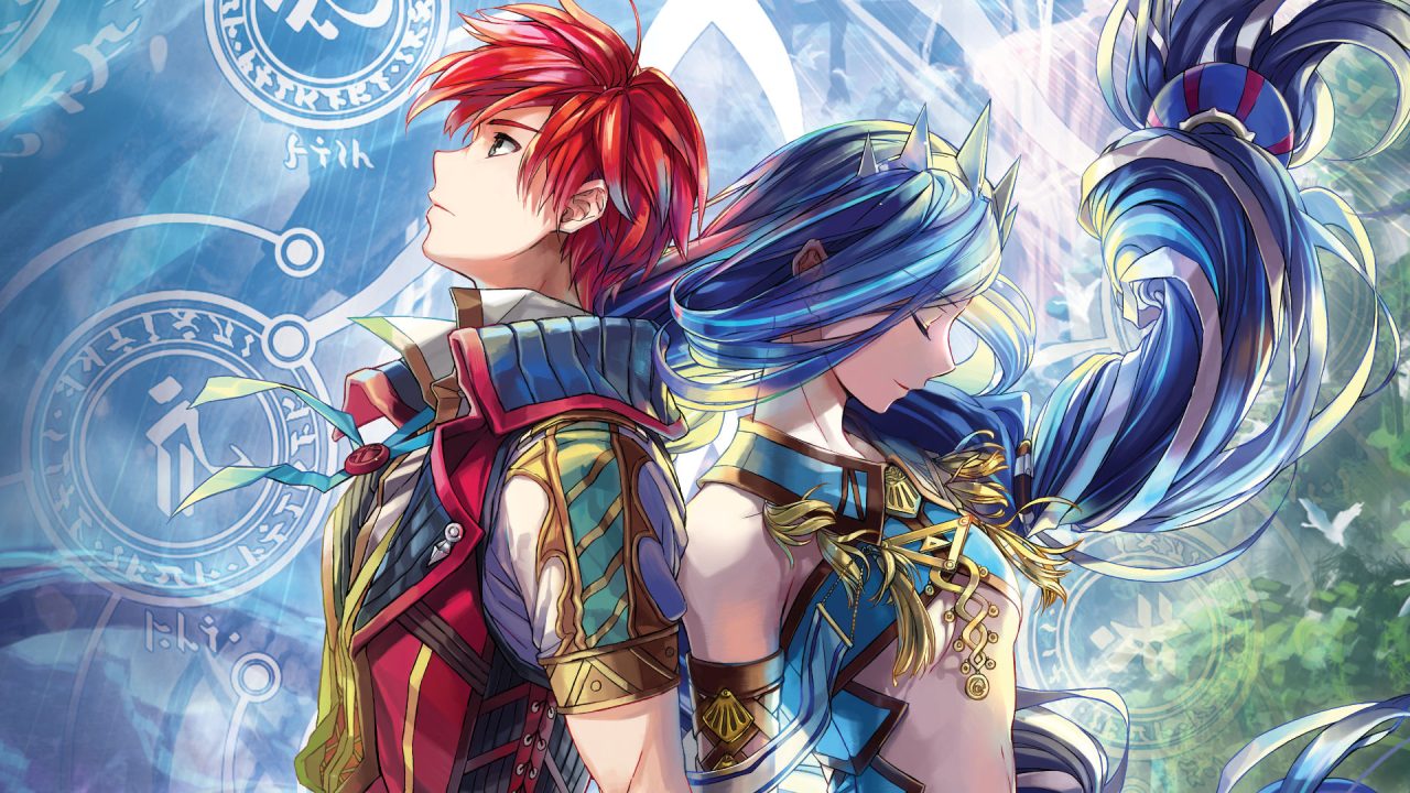 Ys VIII: Lacrimosa of Dana Featured Artwork of Adol and Dana