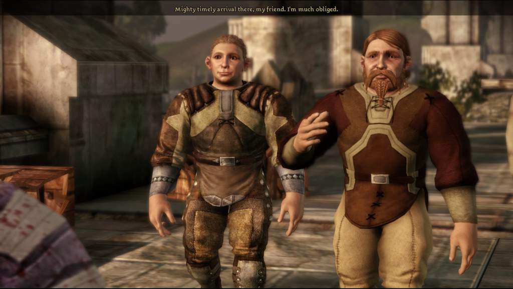 Sandal and Bodahn from Dragon Age: Origins