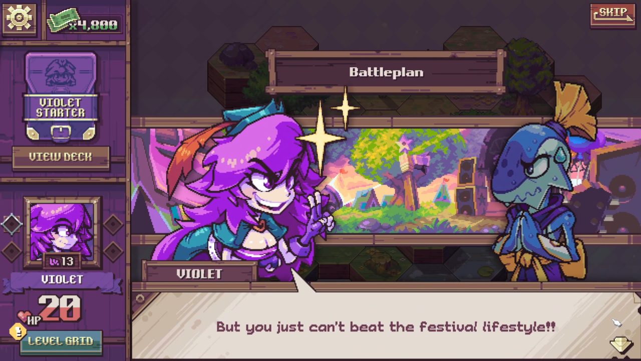 Unplayable character gets excited.