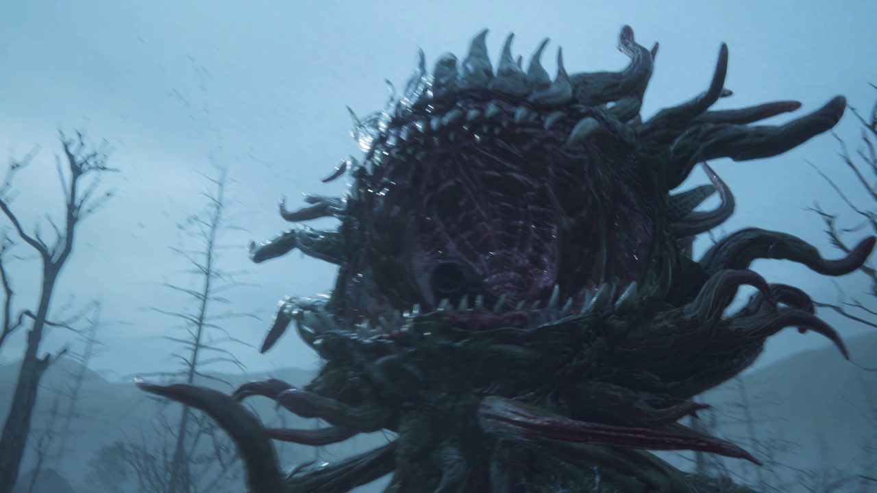 A Morbol dispalyes its copious teeth and bad breath in a Final Fantasy XVI screenshot.