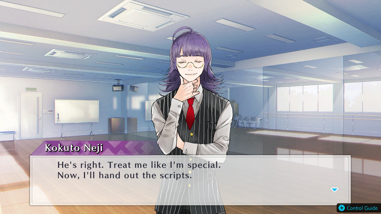 A dialogue screenshot featuring Kokuto from Jack Jeanne.