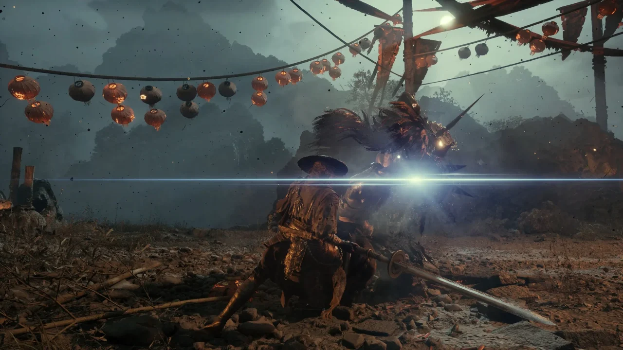 An example of Phantom Blade Zero's Brutal Attack that ripostes the enemy with a powerful counterattack upon successful parry.