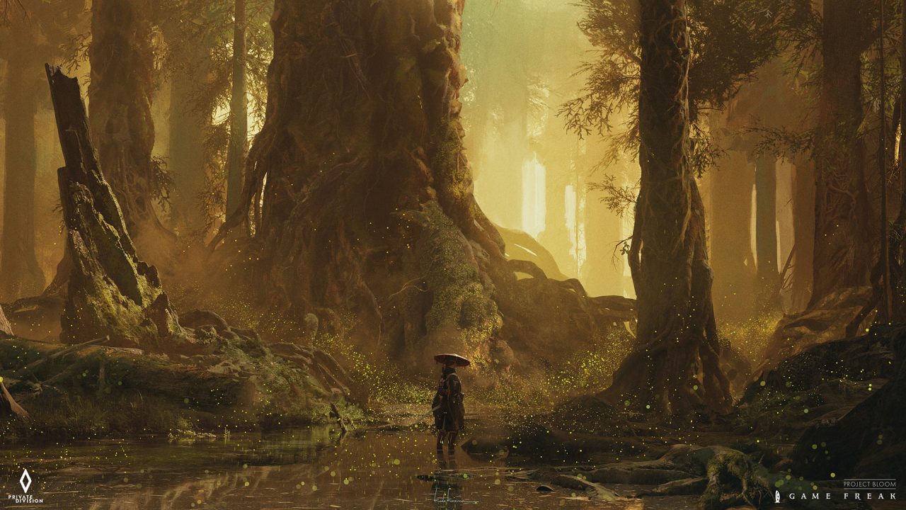 Concept art of Project Bloom, Game Freak's upcoming title