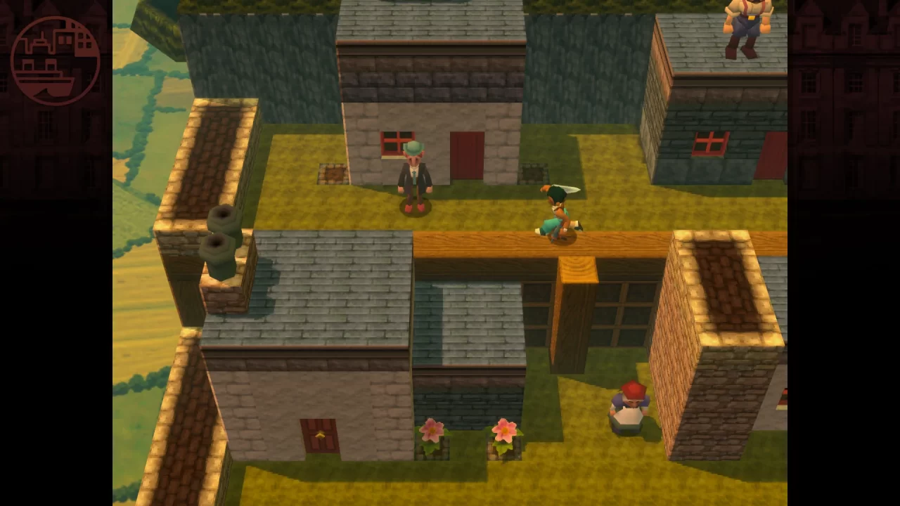 Screenshot of Angeline Era featuring Tets in town.