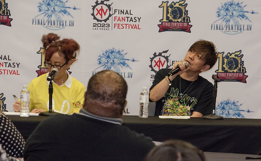 Final Fantasy XIV Fan Festival 2023 Las Vegas Press Conference with Naoki Yoshida and Aimi Tokutake