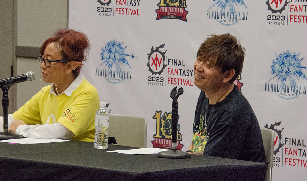 Final Fantasy XIV Fan Festival 2023 Las Vegas Press Conference with Naoki Yoshida and Aimi Tokutake