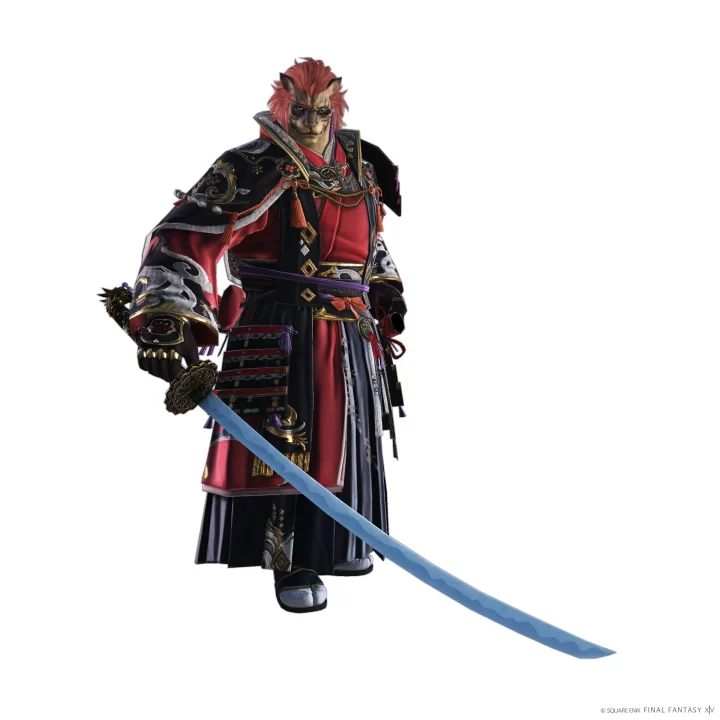 Final Fantasy XIV Dawntrail Artwork 065 Samurai AF Gear